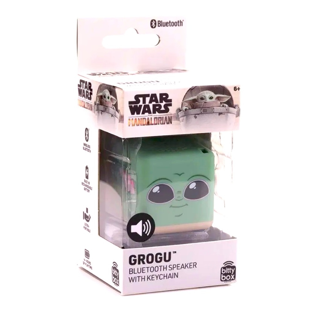 NWT•STAR WARS • Mandalorian • Grogu • Bitty Box • Bluetooth•Speaker • w/Keychain